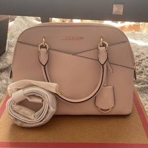 Michael Kors Jet Set Medium Logo Dome Satchel